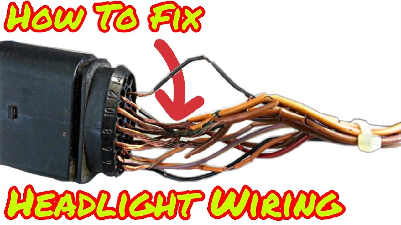 How To Repair Cracked Headlight Wires / Mr Random - YouTube