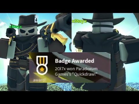 I Got QuickDraw Badge/Skin Showcase | Roblox Tower Defense Simulator