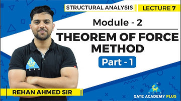 Lecture 7 | Module 2  | Theorem of Force Method (Part - 1) | Structural Analysis