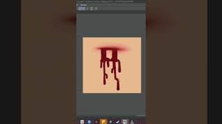 How to paint blood   This is one of my favorite so far ! #learnwithme #digitalart #art #tutorial 🎨