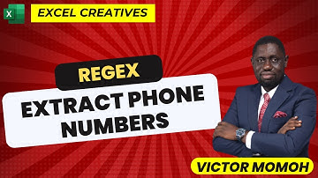 Regex to extract phone number from string #Excel