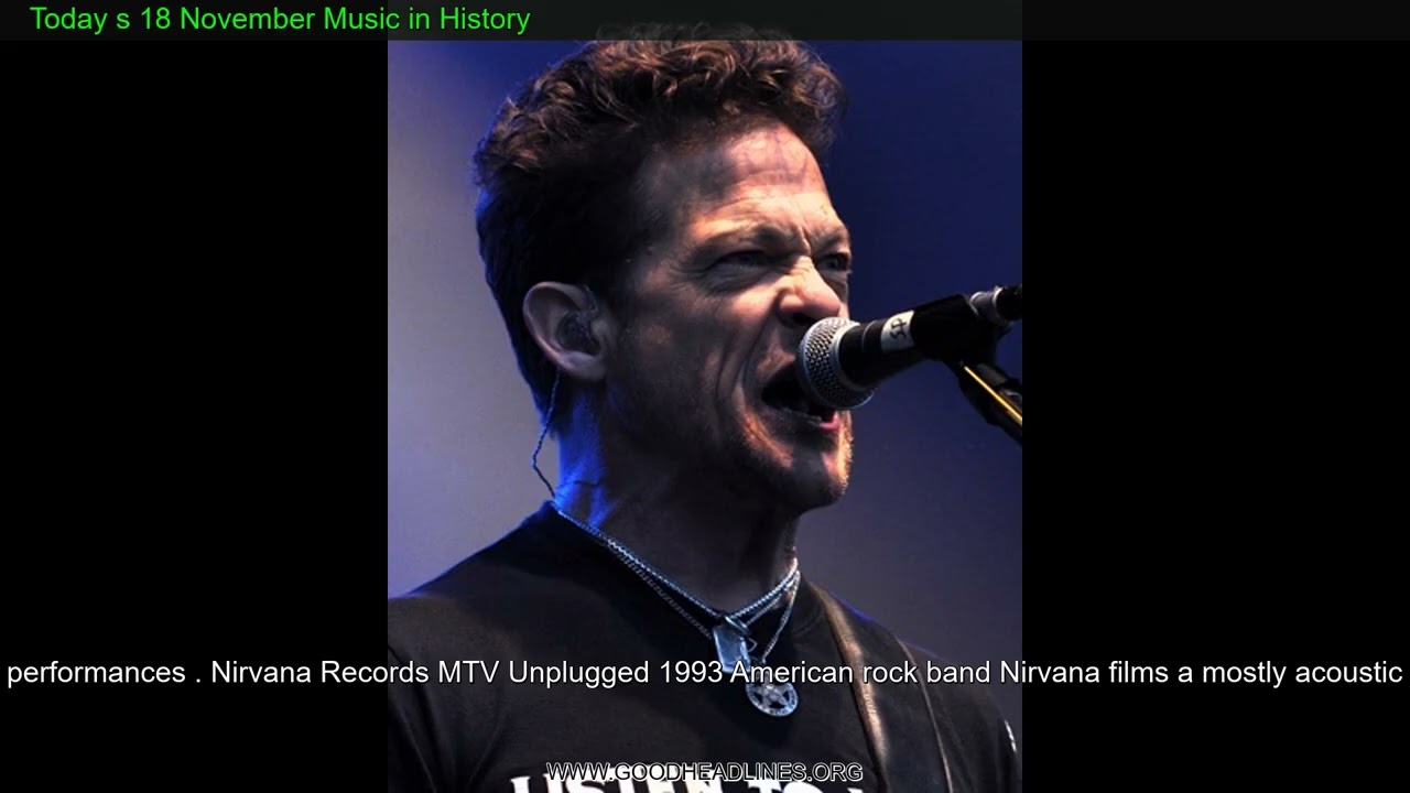 Today s 18 November Music in History