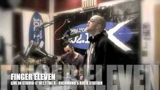 FINGER ELEVEN LIVE - LIVING IN A DREAM @ 102.1 THE X