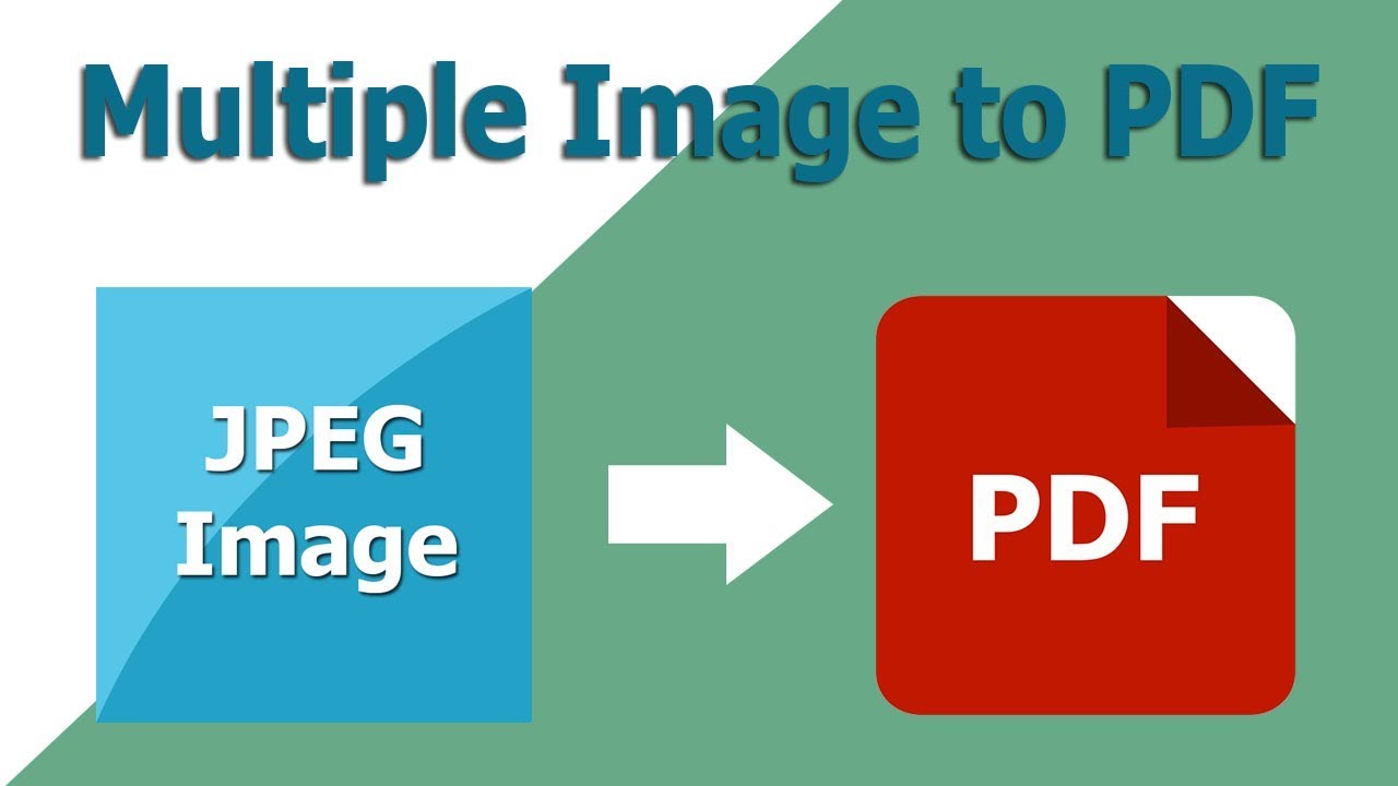 how to create a pdf from multiple jpeg files