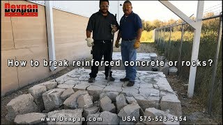 How to break concrete or rocks easily using Dexpan Non Explosive Demolition Agent