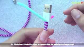 Charger Cable Protector Tutorial  // June Silvestre