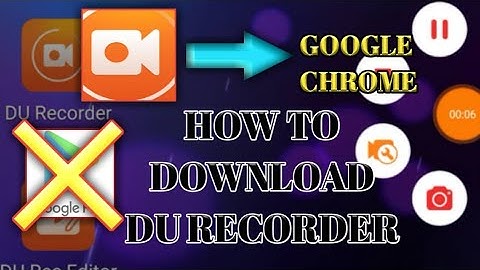 How to download DU RECORDER from Google chrome Android|it is not available in play store|GAMOSPHERE