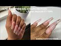 apres gel x dupe | using makartt coffin tips | MONTHLY GIVEAWAY