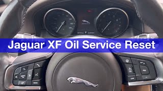 Jaguar XF Oil Service light reset procedure 2018