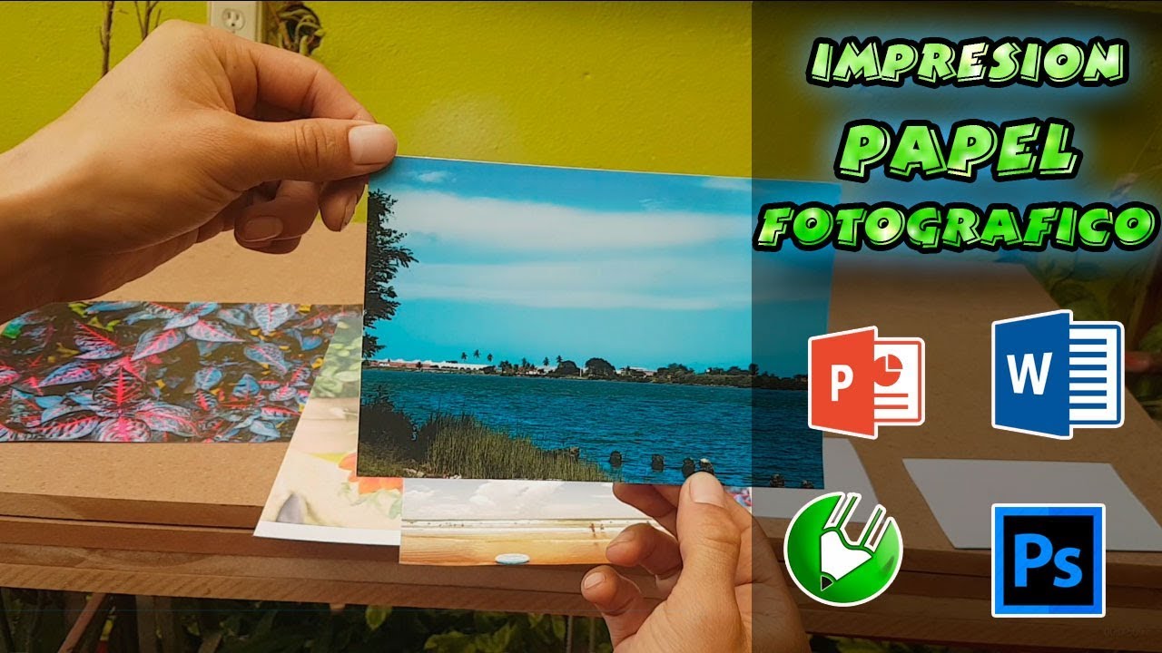 COMO IMPRIMIR EN PAPEL FOTOGRAFICO 