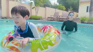 12時間停電したから訳あり豪邸のプールで遊び倒した!!!（病気になる前）