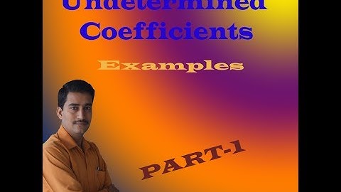 VTU Engineering maths 2 Undetermined coefficients examples1 || Advanced maths2 undetermined examples