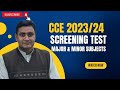 Cce 202324  screening test  combined competitive examination  preparation  faizbrohinp1jh