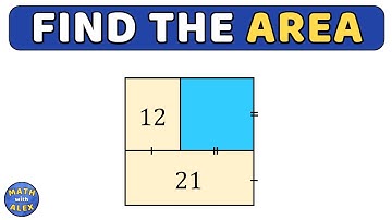 calculate the blue area | square area