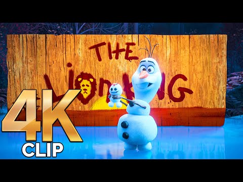 Olaf Retells The Lion King Scene | OLAF PRESENTS (2021) CLIP 4K