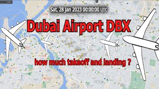 How many planes land and take off in Dubai in 24 hours | DBX | UAE
