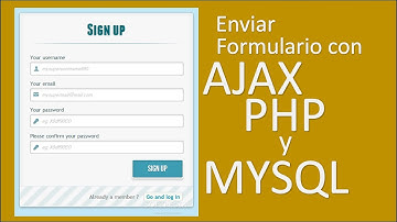 Enviar formulario con ajax y php | Enviar formulario con ajax jquery y php