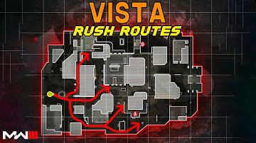 Modern Warfare 3 BEST Search and Destroy Rush Routes on VISTA! (MW3 SnD Tips)