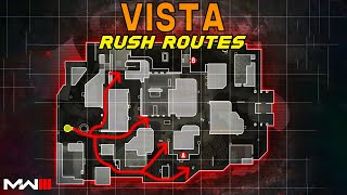 Modern Warfare 3 BEST Search and Destroy Rush Routes on VISTA! (MW3 SnD Tips)