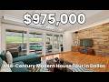 $795k Mid-Century Modern House Tour in Dallas
