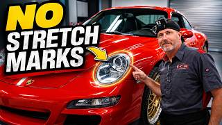 The Trick That Makes Porsche Headlight PPF EASY (Step-by-Step Tutorial)