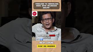 Feudalism  Rocky Gerung literacy philosophy philosopher indonesianeducation motivation 