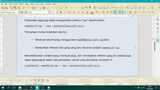 Struktur Data Dasar Array Pemrograman Java