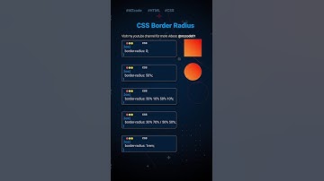 5 Surprising CSS Border Radius Tips 🔥 #css #coding #shorts #viral #webdesign #codinglife #cssshorts