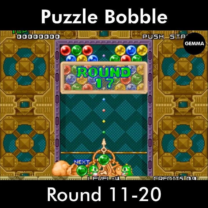 Puzzle Bobble 1994 | Round 21 – 20 | Arcade Game by Taito