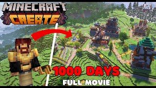 1000 Days FULL MOVIE! Minecraft Create Mod (Episodes 1-10)
