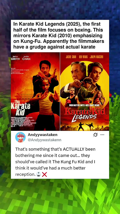 In Karate Kid Legends (2025), the first half of the film focuses on boxing. This mirrors Karate Kid