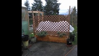 Building a cedar raised bed and trellis planter... be sure to like and subscribe to follow us along in our journey. also join us on 