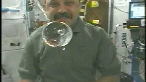 Water in Microgravity