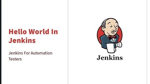 First Build Job in Jenkins
