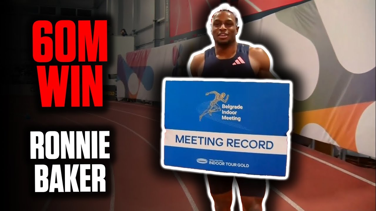 Ronnie Baker Opens Season With BIG Win At Belgrade Indoor Meeting 2025