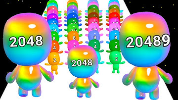 Man Runner 2048 Run and Merge vs Man Runner 2048 Run and Merge Gameplay Walkthrough New Update #1