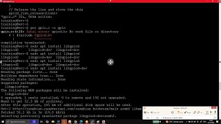 Undefined Reference and Fatel Error gpiod.h