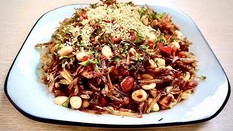  Cá cơm rim lạc giòn thơm cực hao cơm, dễ làm bảo quản được lâu, kinh doanh được