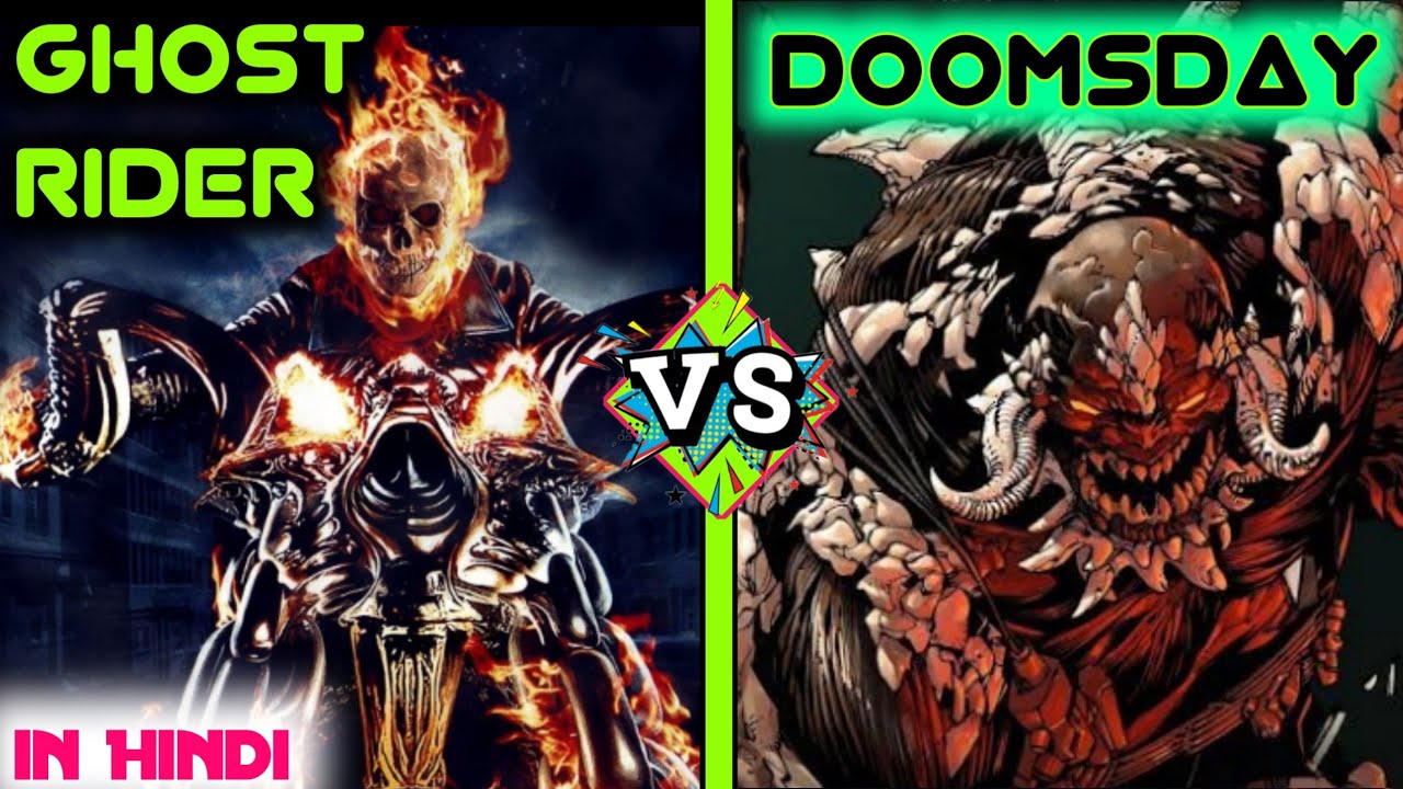 Ghost Rider vs Doomsday in Hindi || zarathos ghost Rider vs Doomsday ...