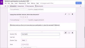 MOOC Module 1- Tech tool: Google Forms (Amy Walton)
