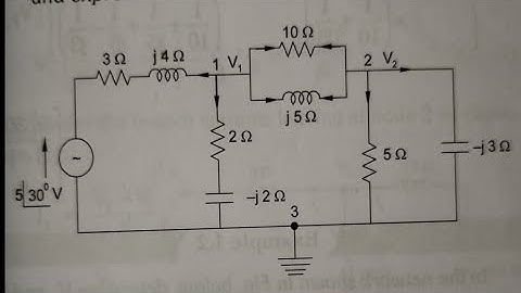 || Write the node voltage equations for the network and express them in Matrix form || diploma || NA
