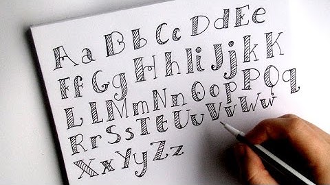 Handletter Alfabet "Bold" Oefenen | Handletteren