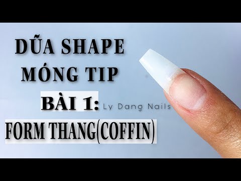 Video Hướng dẫn dũa shape móng tip và chỉnh móng lệch bài 1:... - youtube