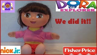 2002 Nick Jr. Dora The Explorer Talking Dora Plush Doll Toy By Fisher Price
