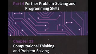 Ch 23 - Computational Thinking and Problem Solving Part 1
