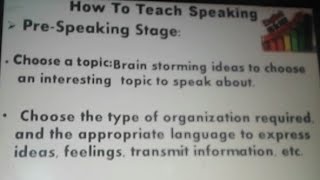 #How To Teach Speaking #Teaching Method #English Didactic