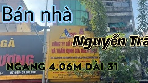 Bán nhà mặt tiền NGUYỄN TRÃI, QUẬN 1, P. Bến Thành
