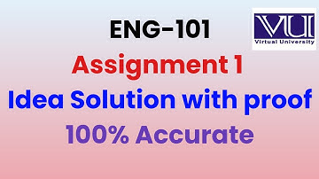 Eng101 Assignment 1 Solution January 2021 | Eng 101 Assignment solution Fall 2020 | Rana Arsalan Ali