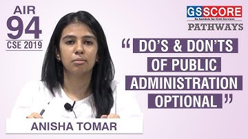 ANISHA TOMAR | Rank 94 IAS | CSE 2019 | DO