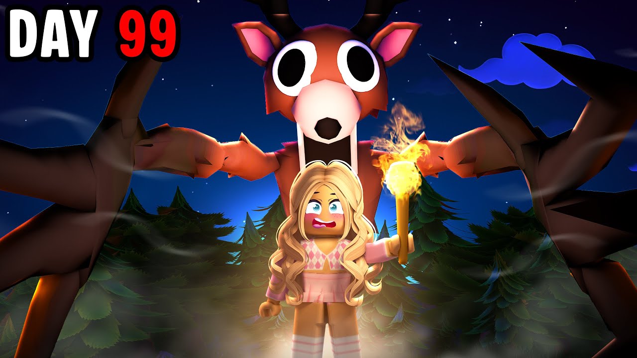 Surviving 99 Nights In The Forest ALONE...